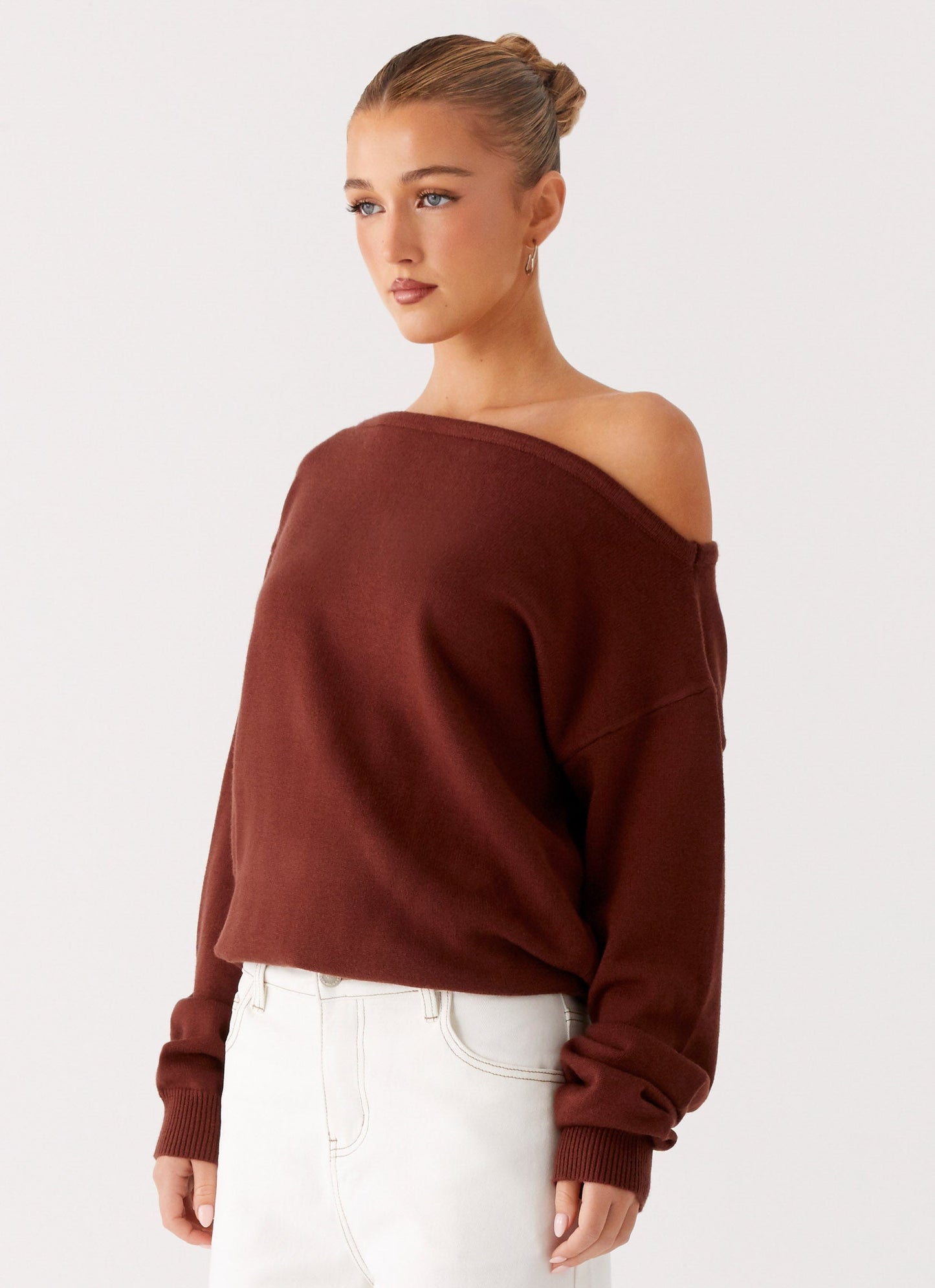 Jaelin Asymmetric Top - Chocolate