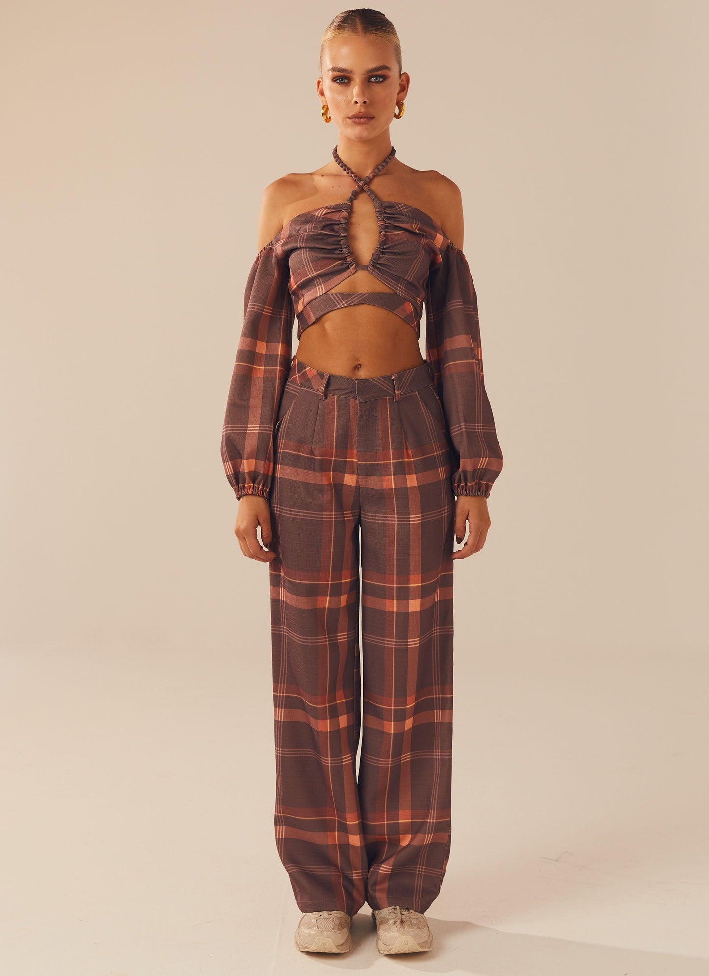 Lose My Cool Crop Top - Chestnut