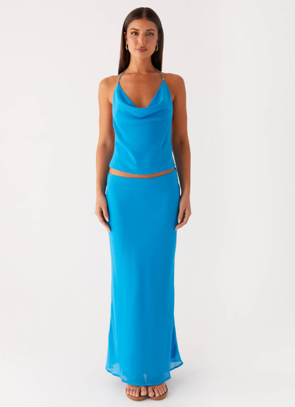 Another Life Halter Top - Turquoise