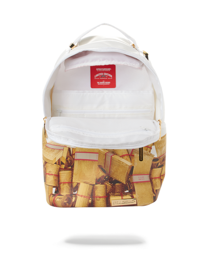 GOLD MONEY BRICKS DLXV BACKPACK