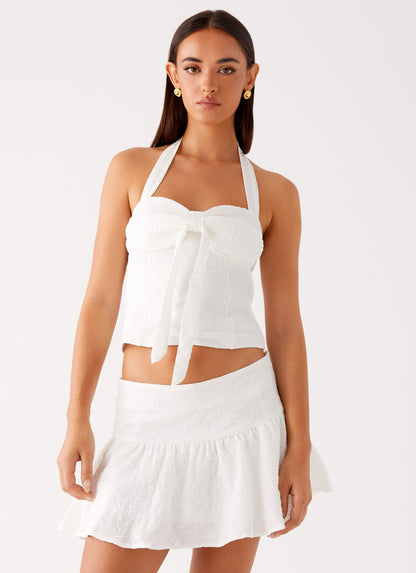 Brissy Mini Skirt - White