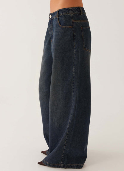 Colorado Wide Leg Jeans - Blue