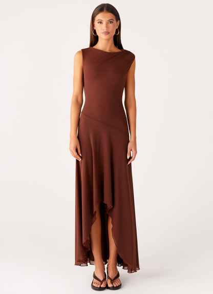 Danika Maxi Dress - Chocolate