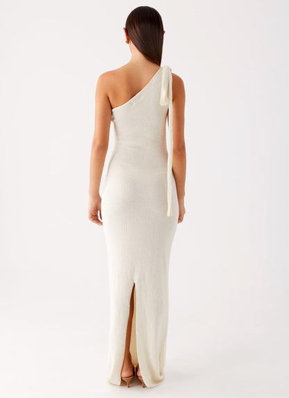 Easton Knit Maxi Dress - White