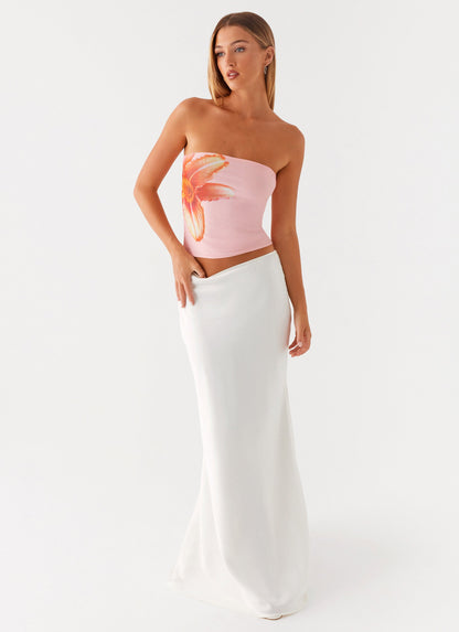 Fall For You Strapless Top - Pink