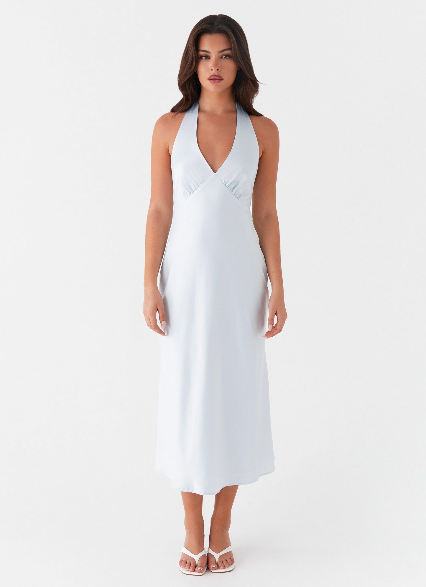 Heavy Hearted Midi Dress - Blue