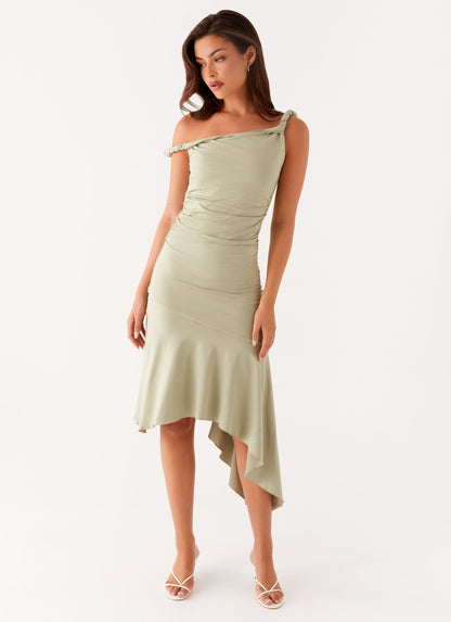 Huntah Midi Dress - Sage