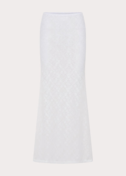 Jaz Lace Maxi Skirt - White