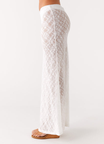 Jaz Lace Maxi Skirt - White