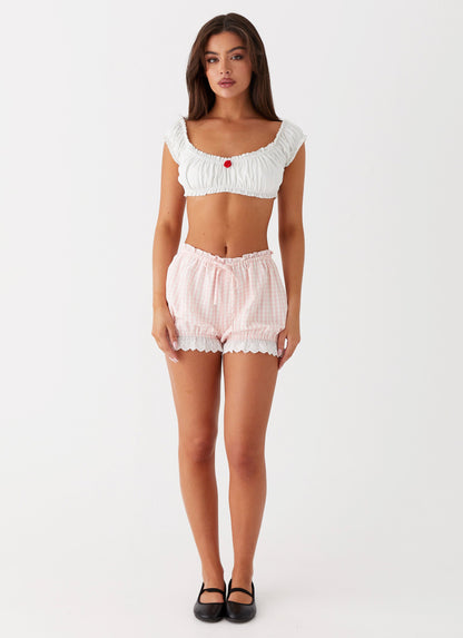 Marcella Crop Top - White