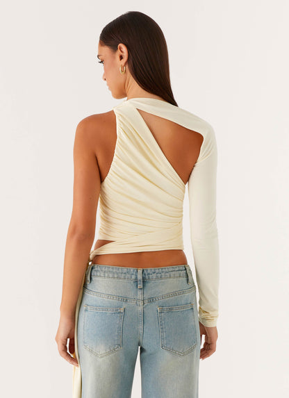 Merryn Top - Pale Yellow