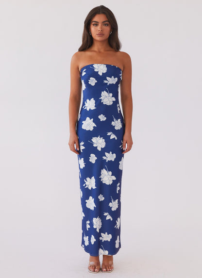 What I Want Maxi Dress - Navy Flora