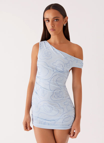 Mountain High Mini Dress - Blue