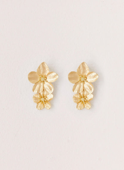 Lola Love Flower Earrings - Gold