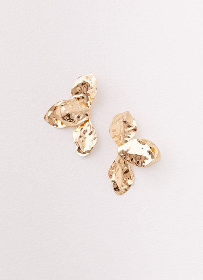 Stonelet Statement Earrings - Gold