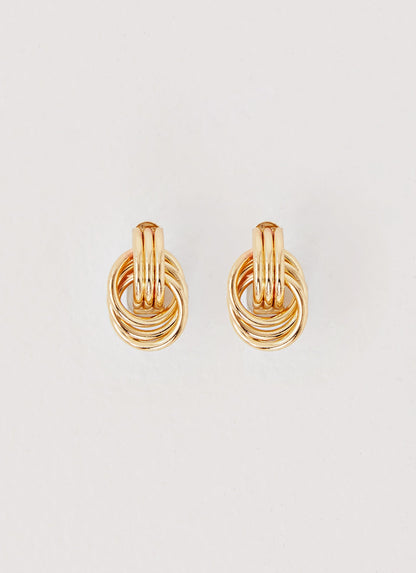 Gracia Knot Earrings - Gold