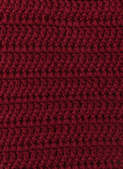 Wild Hearts Crochet Mini Skirt - Cherry Rose