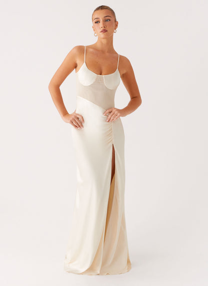Rising Sun Maxi Dress - Off White