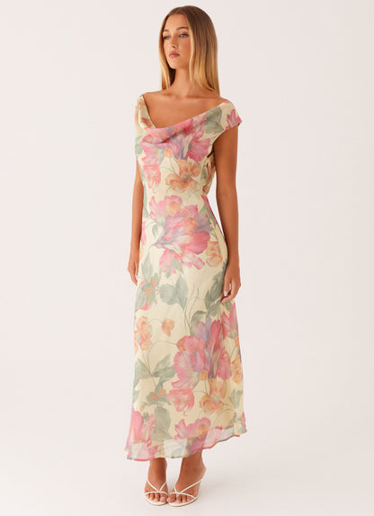 Role Model Maxi Dress - Yellow Peony