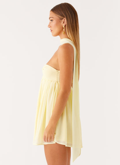 Saturn Mini Dress - Yellow