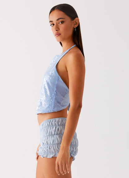 Starlight Halter Top - Blue