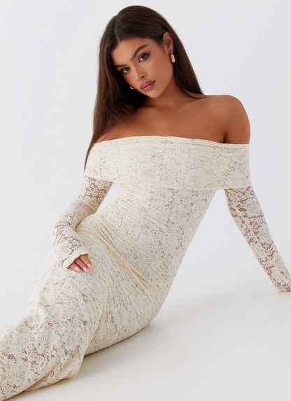 Yours Always Lace Maxi Dress - Ivory