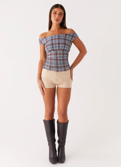 Zahli Off Shoulder Top - Shoreline Check
