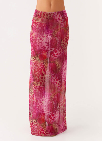 Camellia Maxi Skirt - Lavender Lagoon